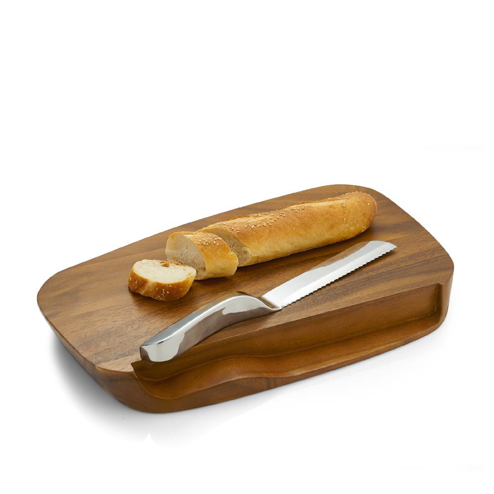 Nambé Blend Bread Board With Knife