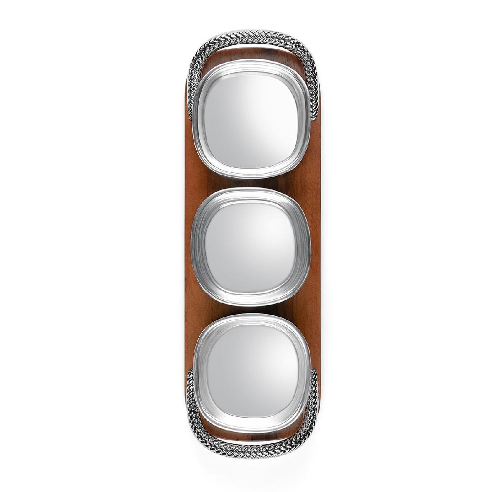 Nambé Braid Condiment Trio