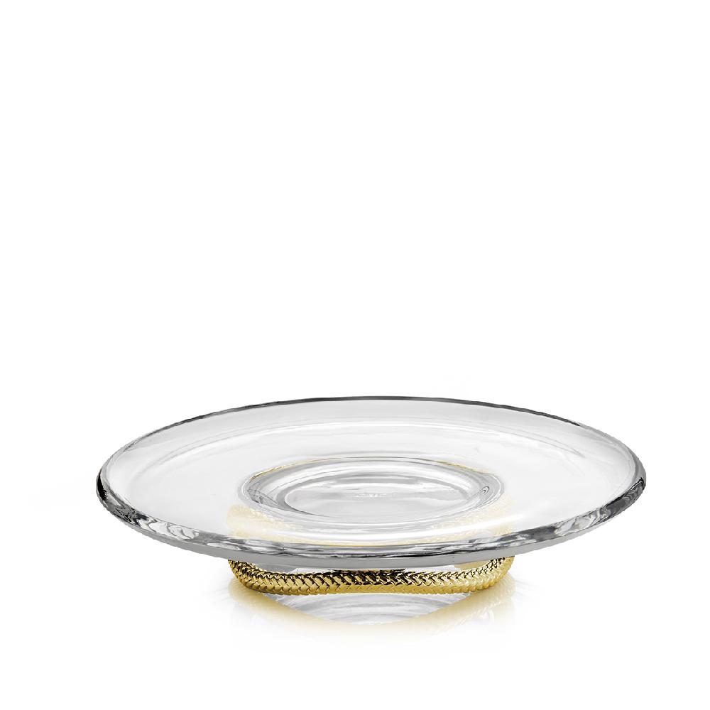 nambé Braid Gold Cake Plate