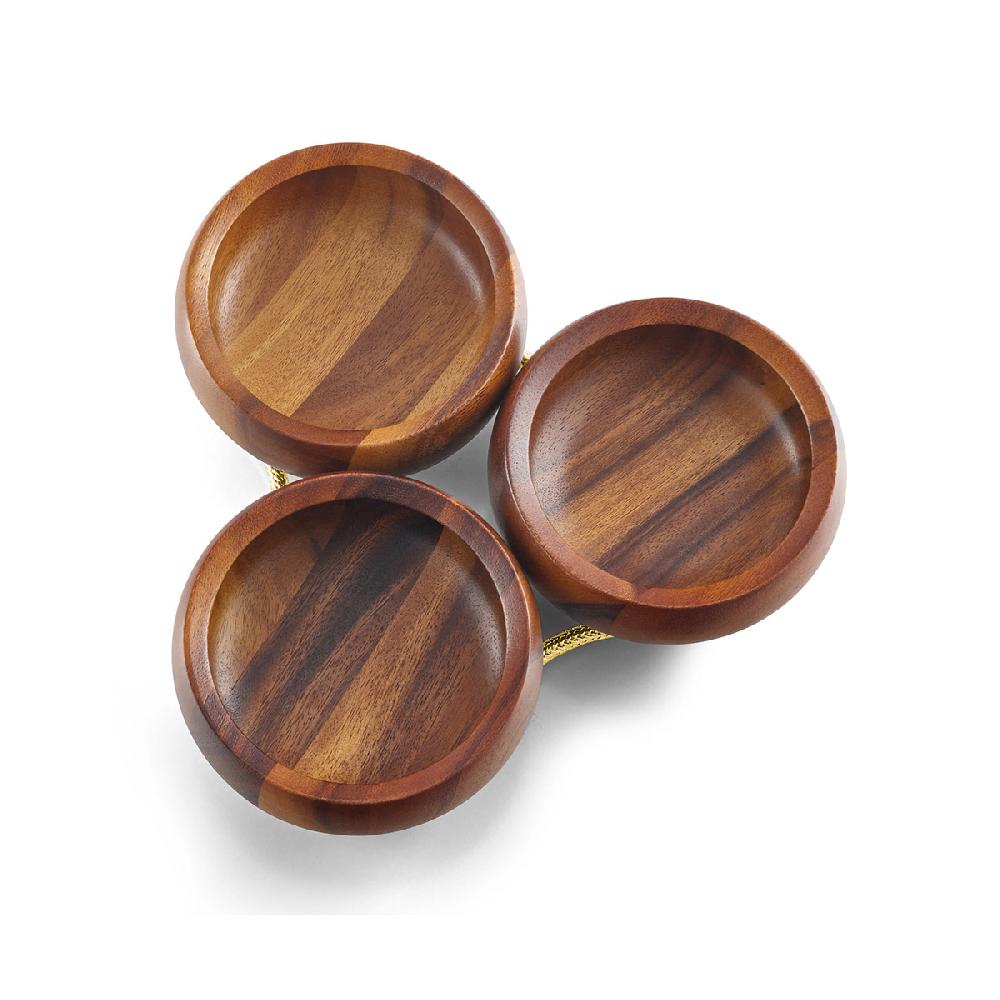 Nambé Braid Gold Condiment Server