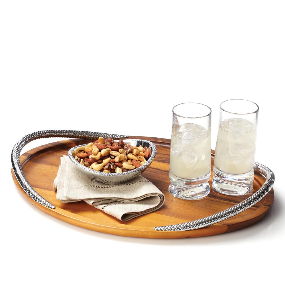 Nambé Braid Serving Tray - 19in
