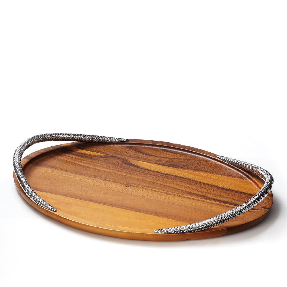 nambé Braid Serving Tray - 19in