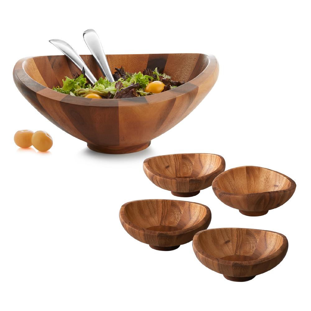 nambé Butterfly 7-Piece Salad Set