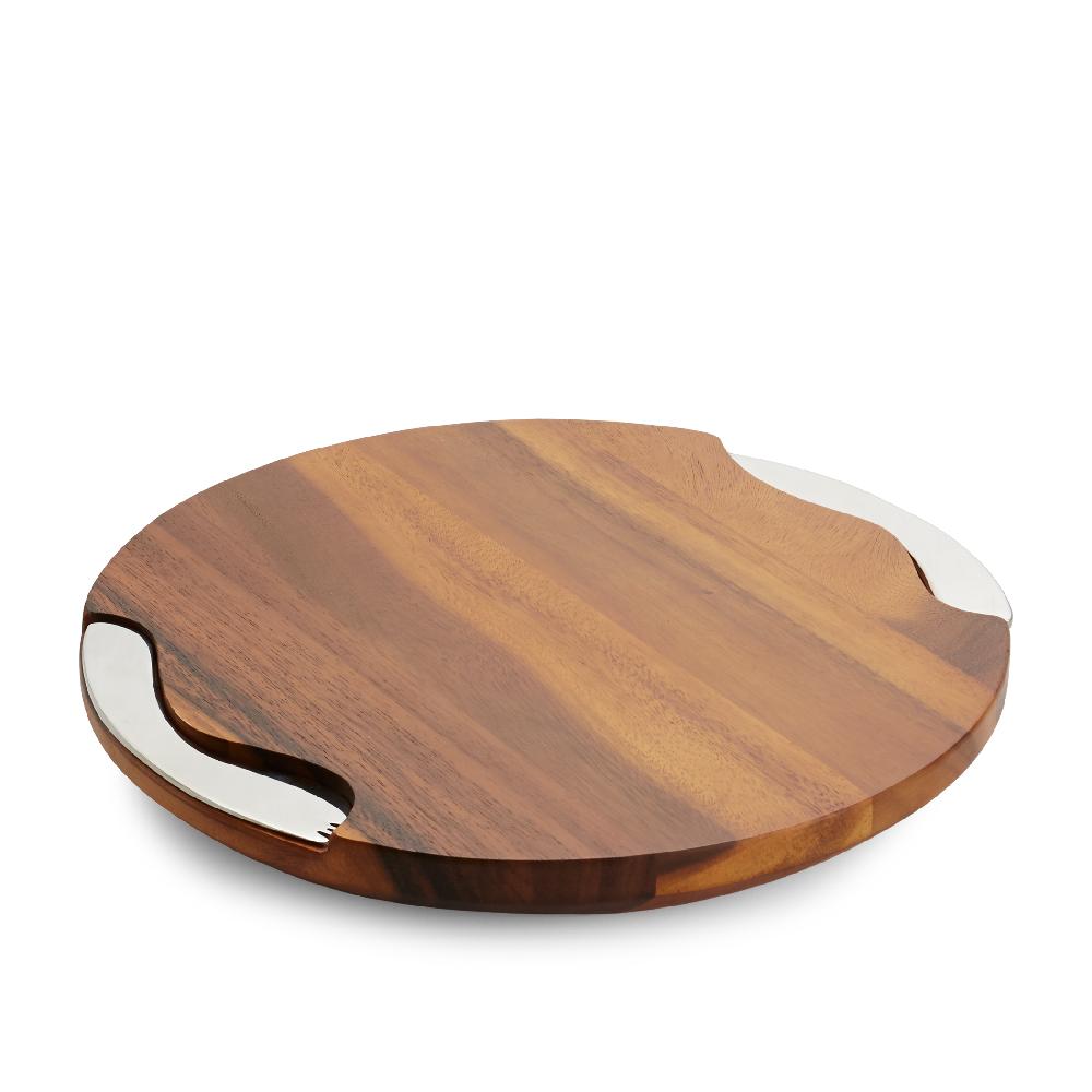 nambé Cheese Block w/ Knife and Spreader