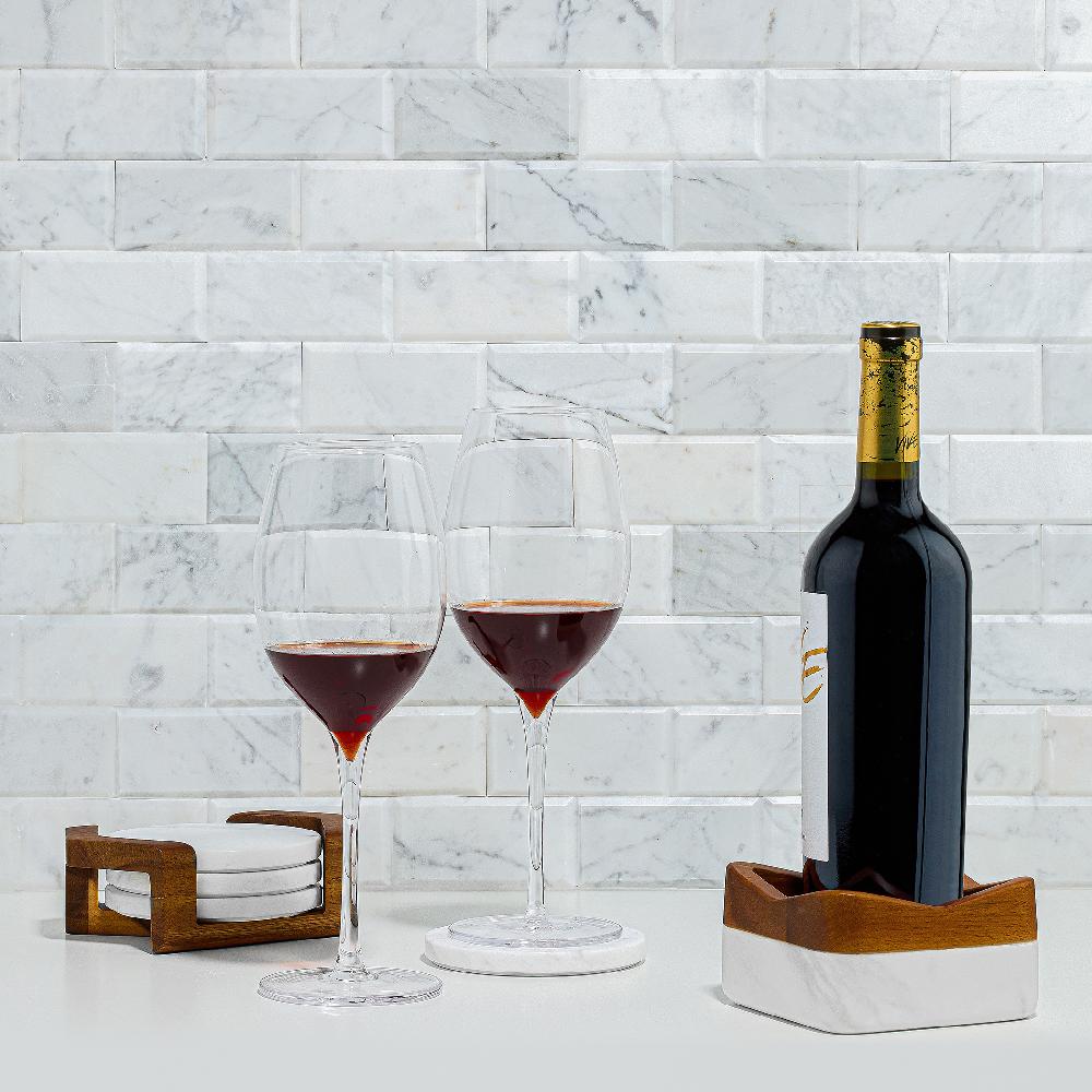 Nambé Chevron Wine Coaster