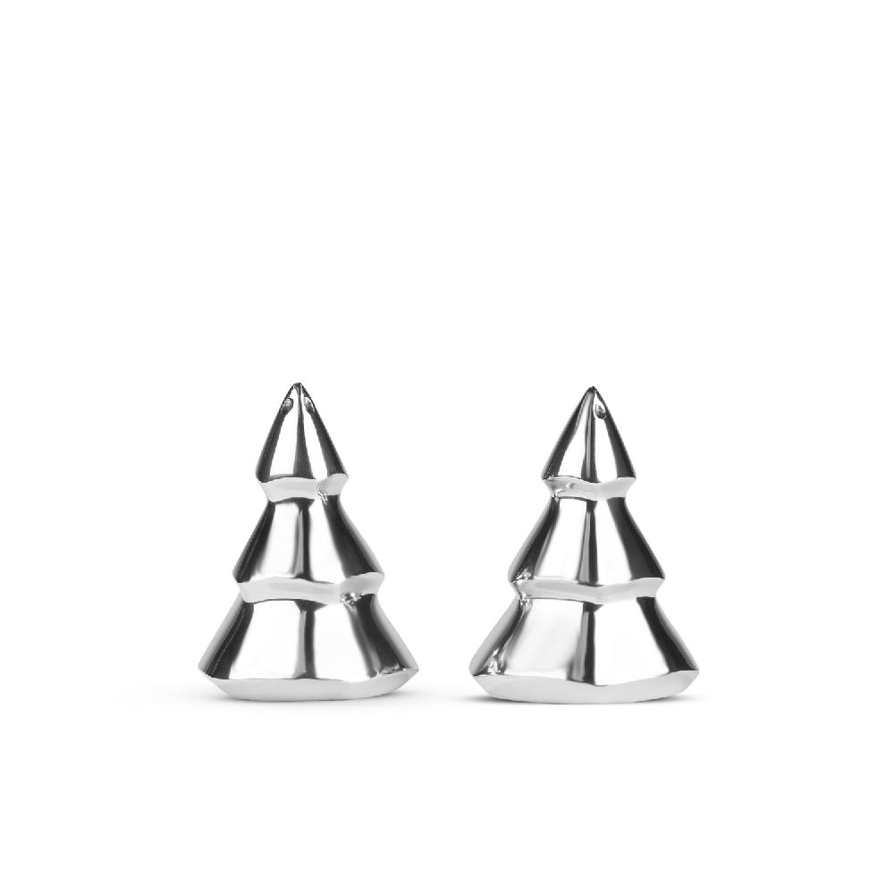 nambé Christmas Tree Salt & Pepper Shakers