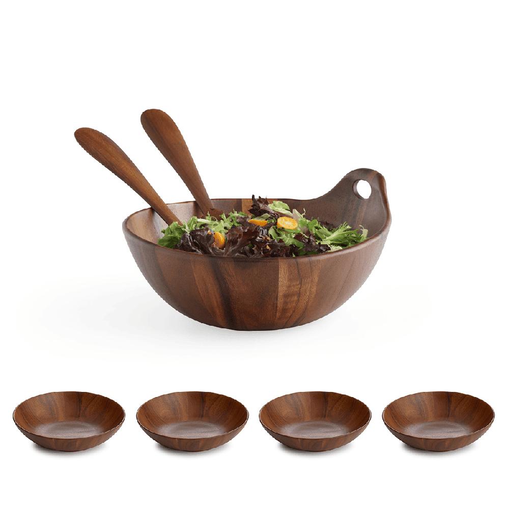nambé Classic 7 Piece Salad Bowl Set