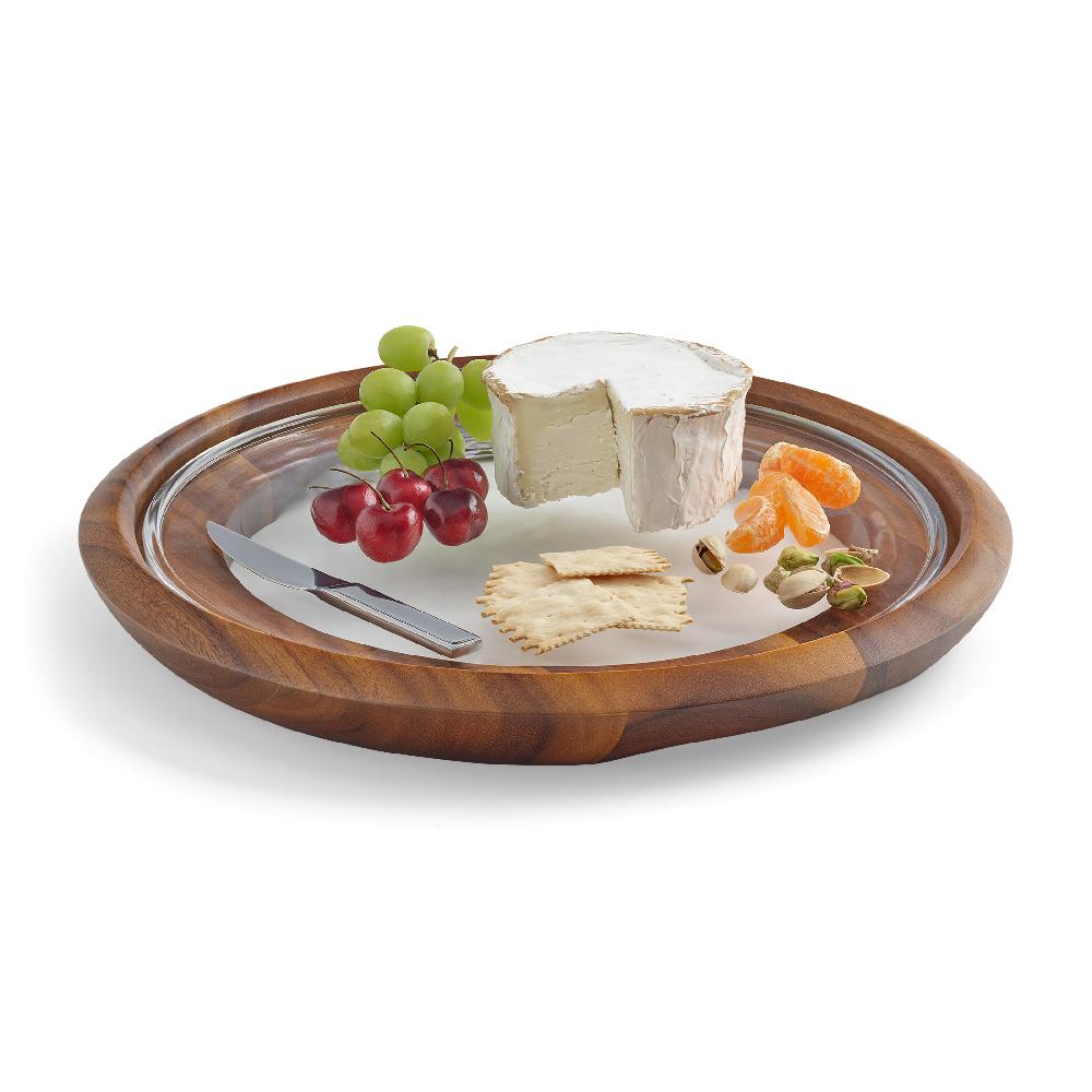 nambé Cooper Cheese Tray w/ Knife