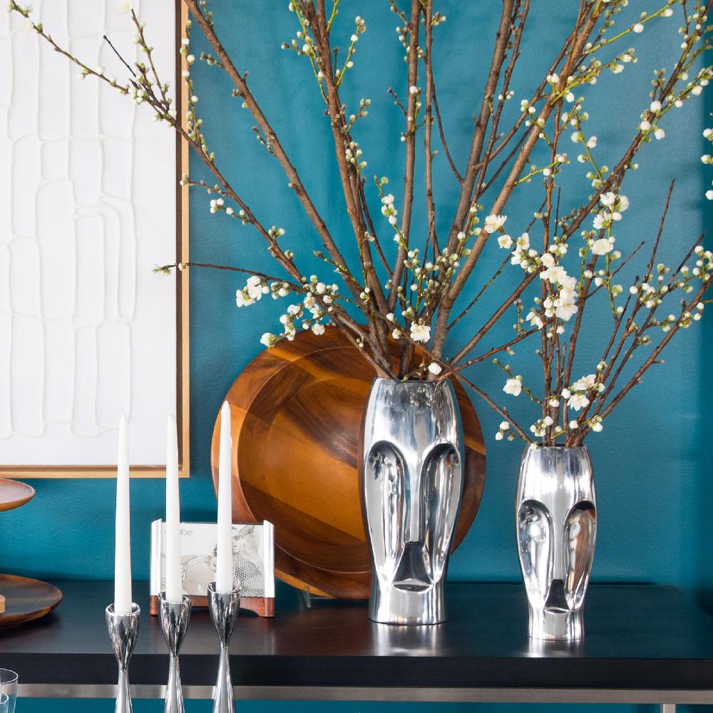 Nambé Face Vase - Large