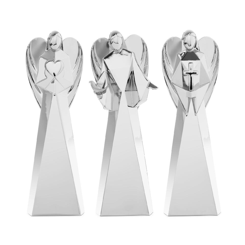 nambé Faith Love & Peace Angel Figurines