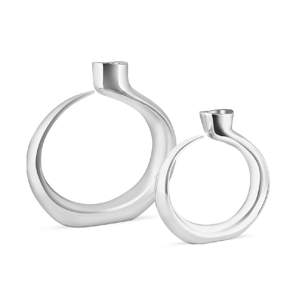 nambé Globe Candlesticks