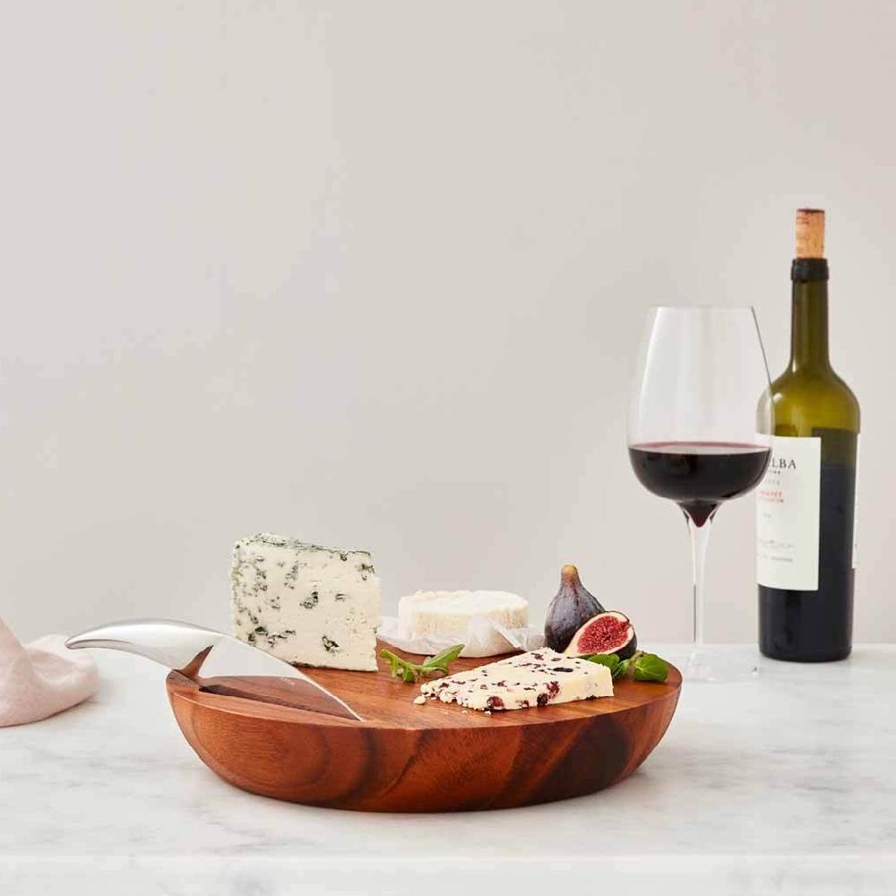 Nambé Harmony Cheese Board W/ Knife