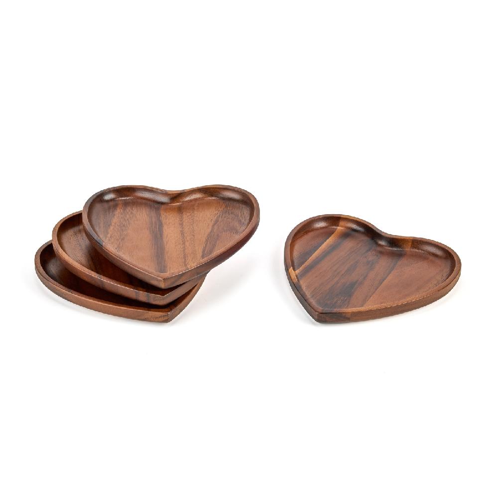 nambé Heart Appetizer Plates (Set of 4)