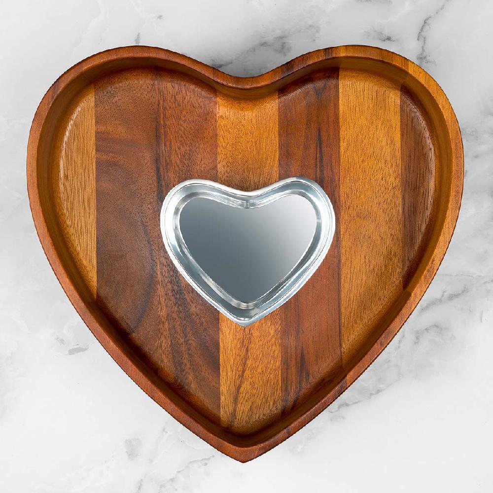 Nambé Heart Chip & Dip