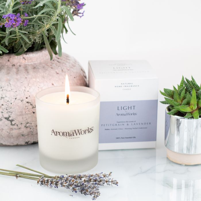 Nambé Light Single Wick Candle - Petitgrain & Lavender