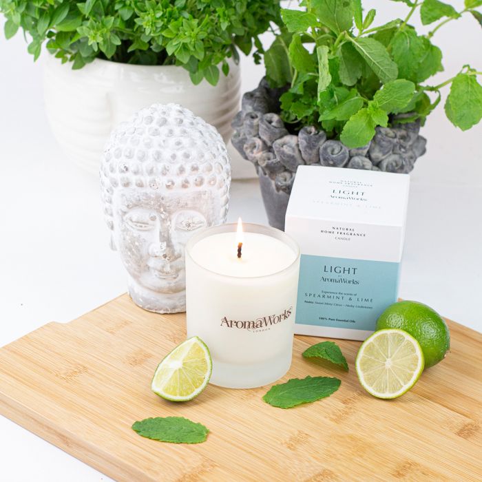 Nambé Light Single Wick Candle - Spearmint & Lime