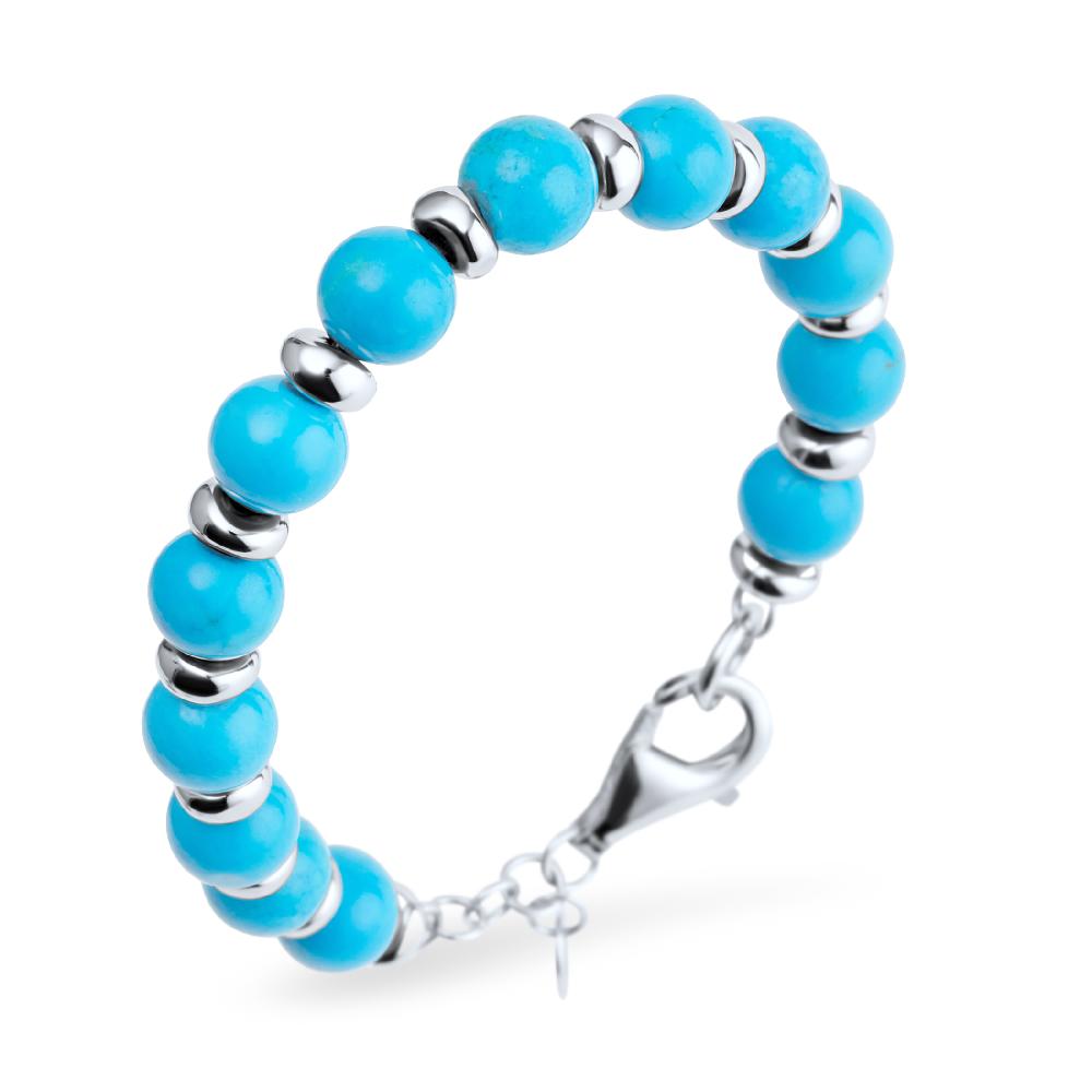 nambé Marina Azure Bead Bracelet