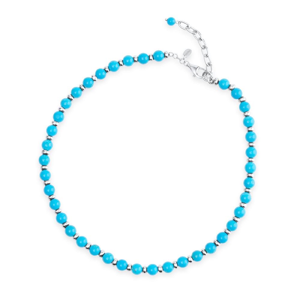 nambé Marina Azure Bead Necklace
