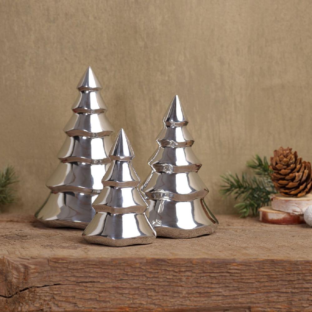 Nambé Mini Christmas Trees (Set Of 3)