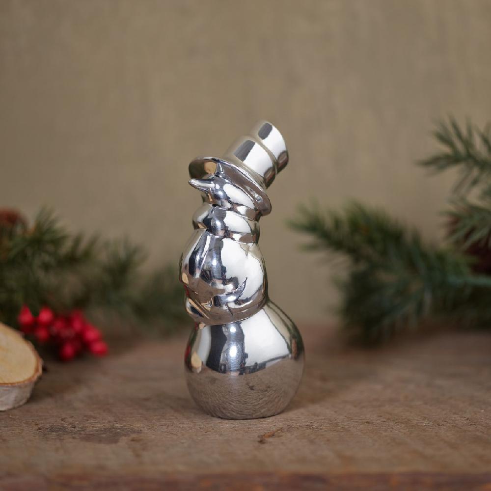 Nambé Mini Snowman Figurine