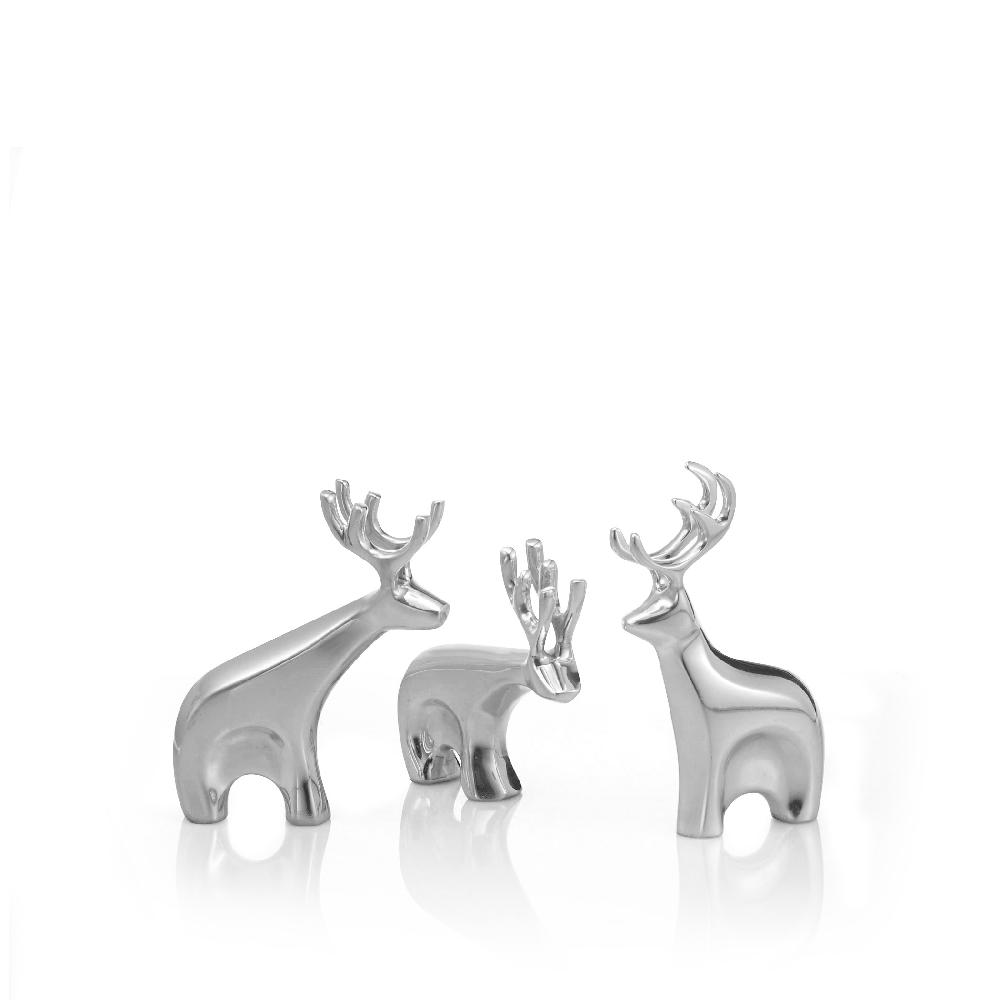 nambé Miniature Blitzen Reindeer Set