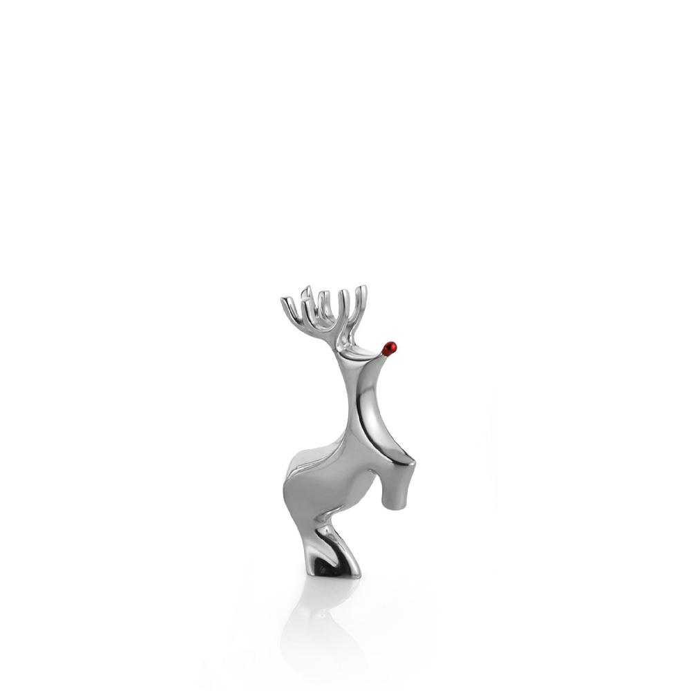 nambé Miniature Red-Nosed Reindeer