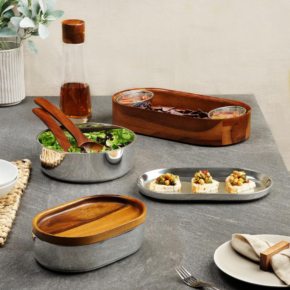 Nambé Oblong Nest Large Tray