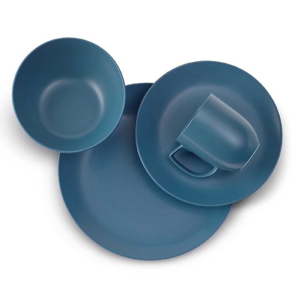 Nambé Orbit 4-Piece Place Setting - Aurora Blue