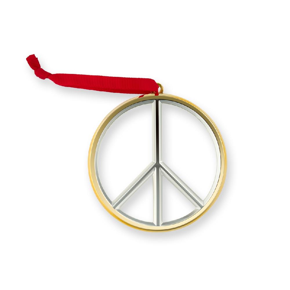 nambé Peace Sign Ornament