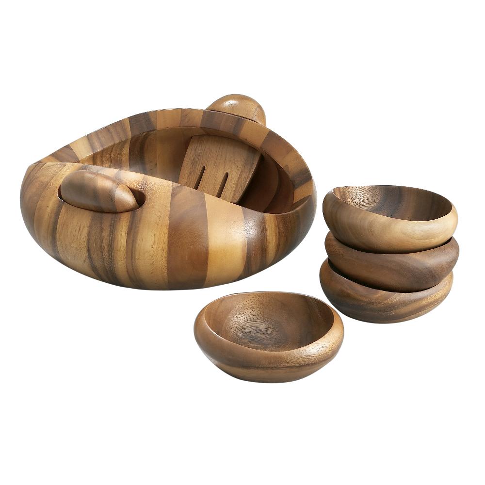 nambé Pebble 7-Piece Salad Set