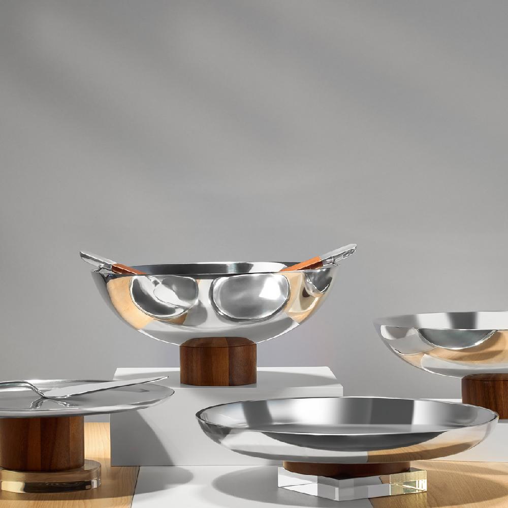 Nambé Pinnacle Footed Tray