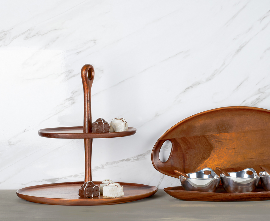 Nambé Portables Tiered Dessert Stand