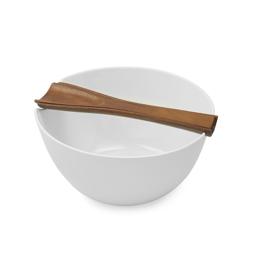 nambé Quatro Salad Bowl w/ Servers