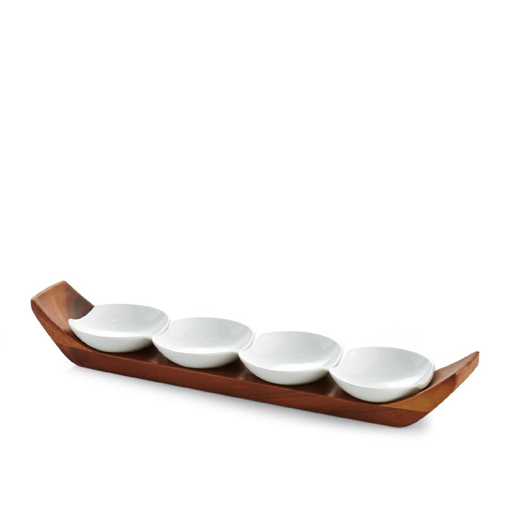 nambé Quatro Snack & Serve Set