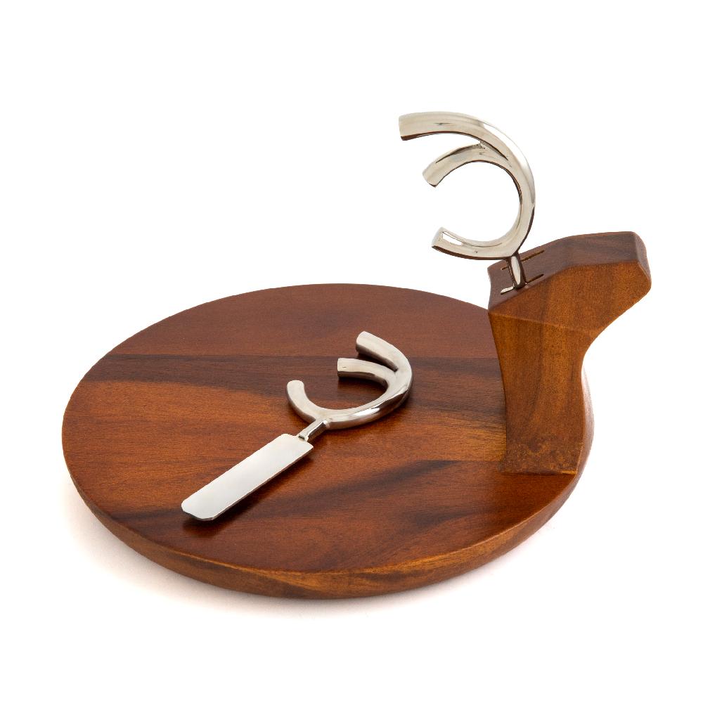 Nambé Reindeer Platter W/Spreaders