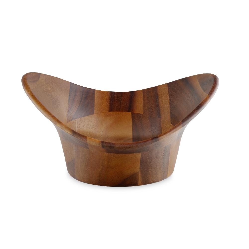 Nambé Ripple Salad Bowl W/ Servers