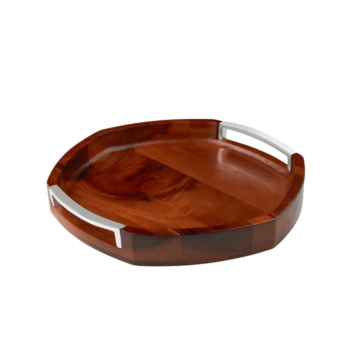 Nambé Rivet Handled Tray