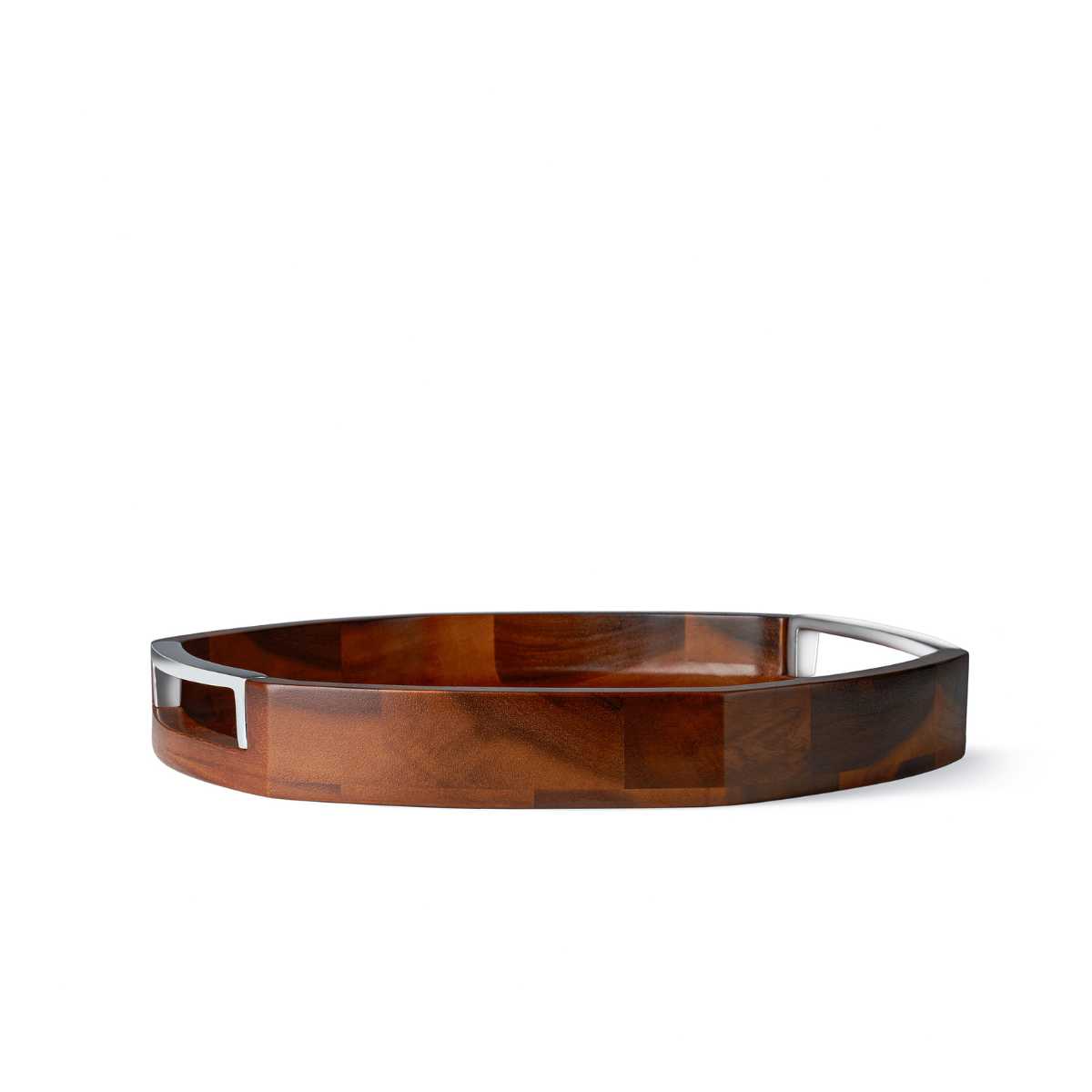 nambé Rivet Handled Tray