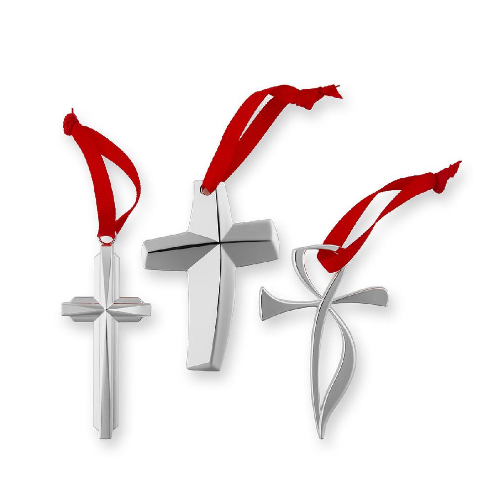 nambé Set of 3 Cross Ornaments