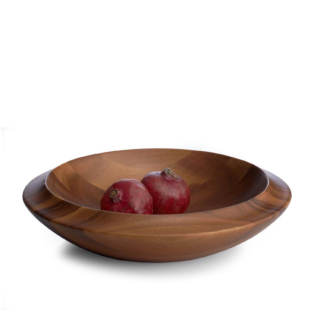 Nambé Skye Wood Centerpiece Bowl