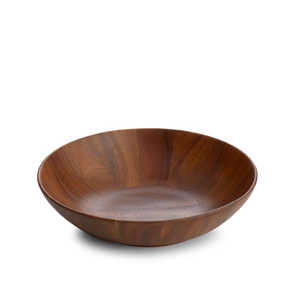 nambé Skye Wood Individual Salad Bowl