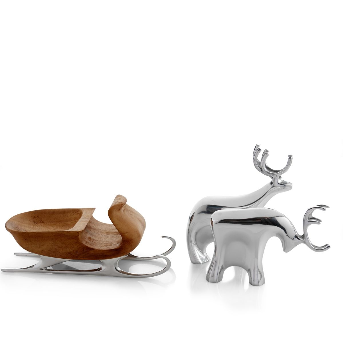 Nambé Sleigh With Reindeer