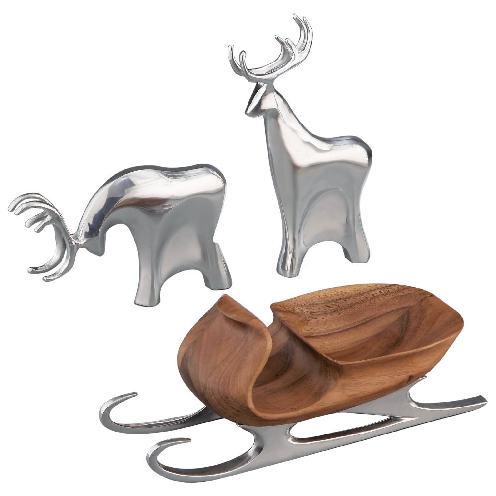 nambé Sleigh with Reindeer
