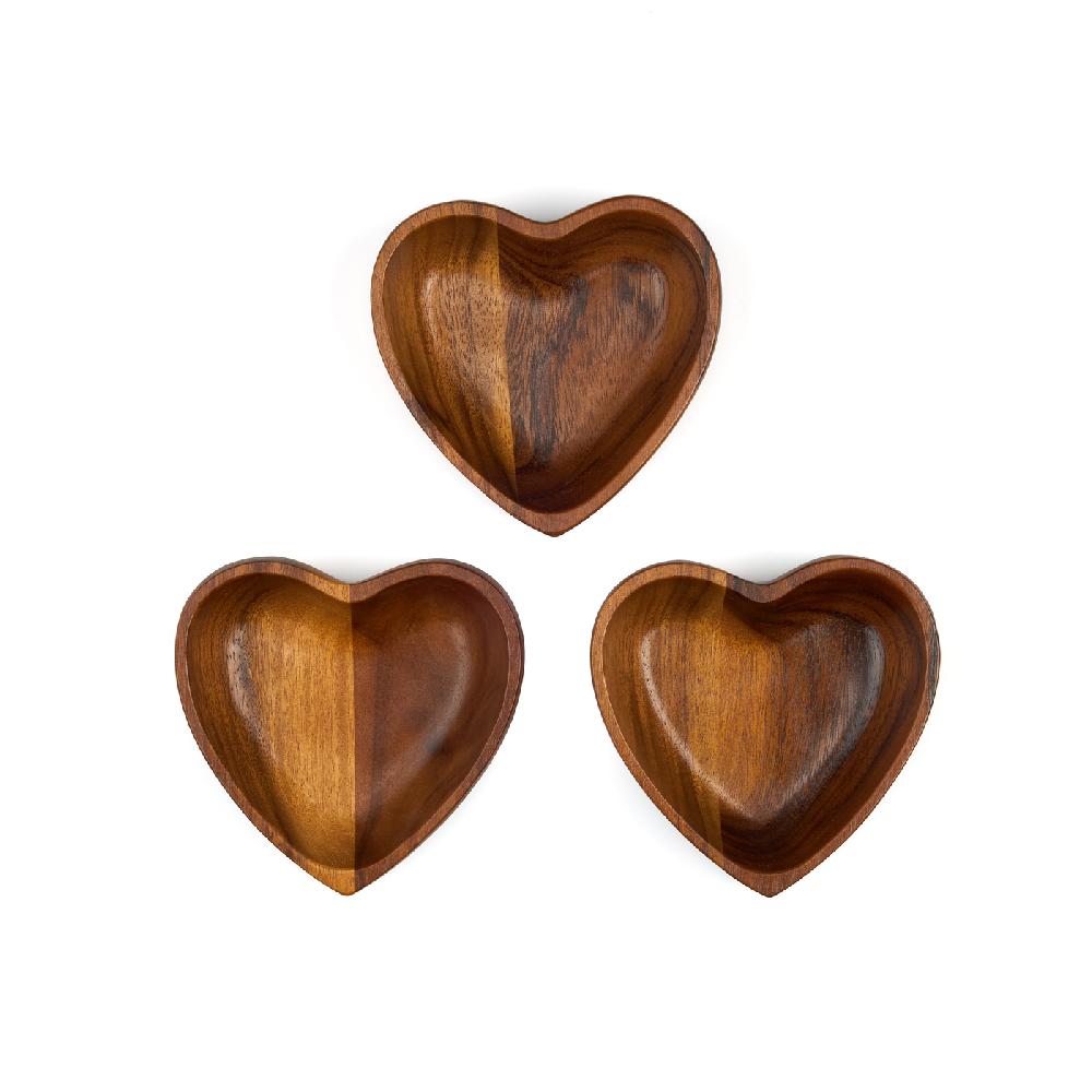 nambé Small Heart Bowls (Set of 3)