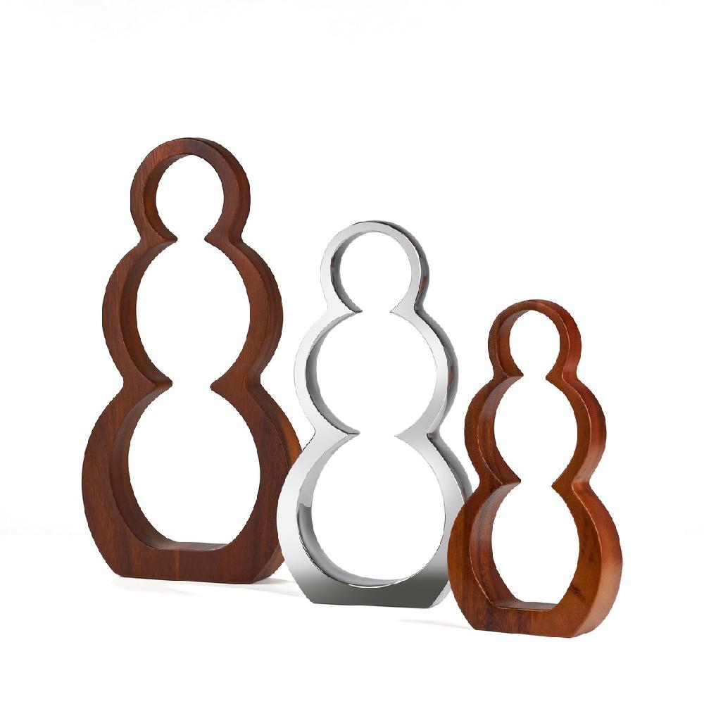 Nambé Snowmen Silhouettes Set Of 3