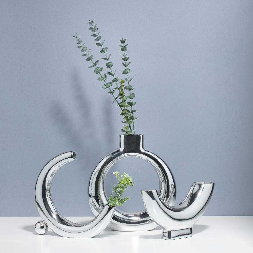 Nambé Solarium Half Moon Vase