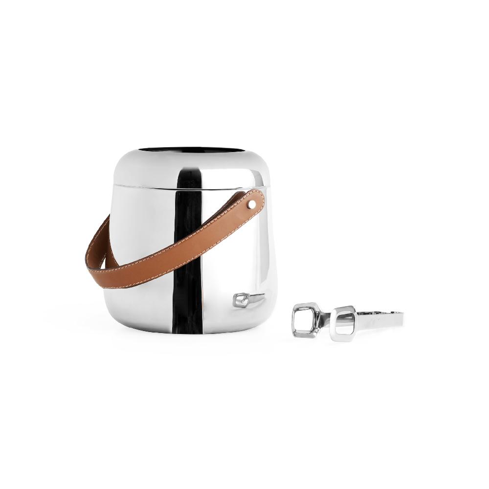 Nambé Tahoe Ice Bucket W/Tongs