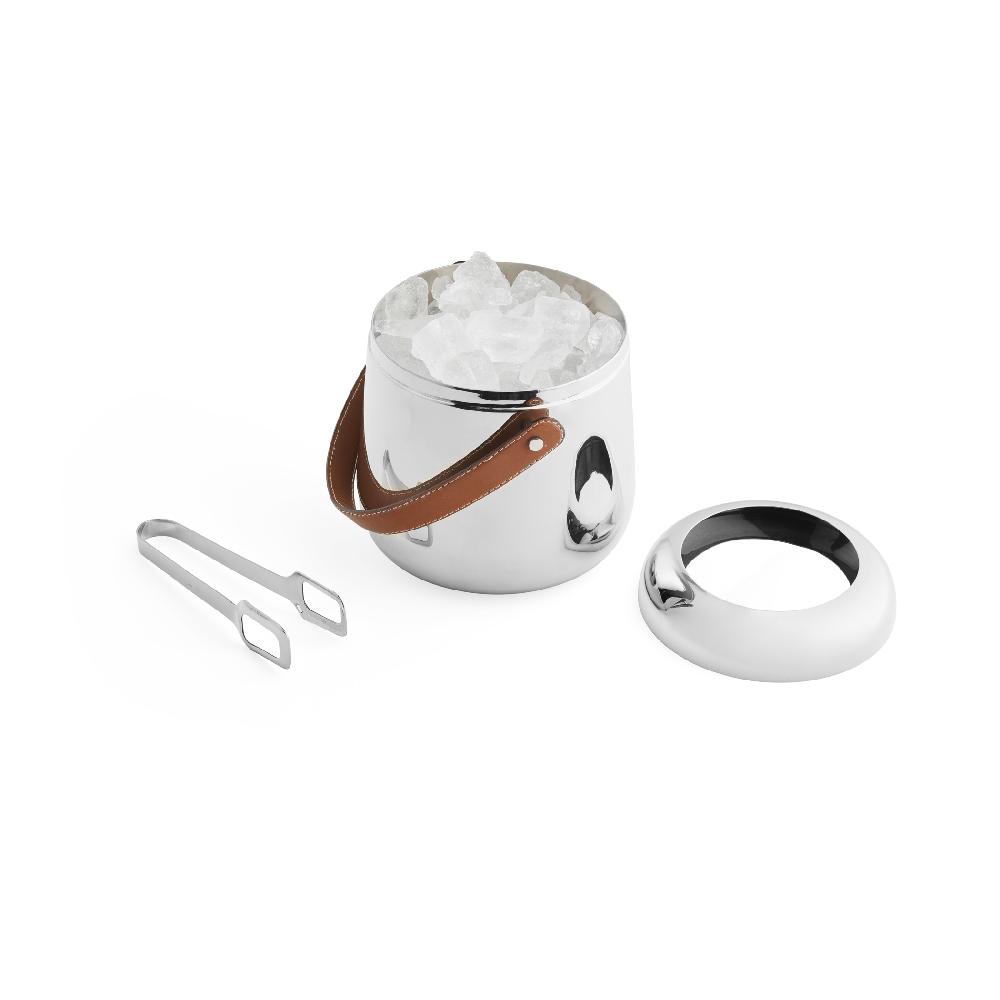 Nambé Tahoe Ice Bucket W/Tongs