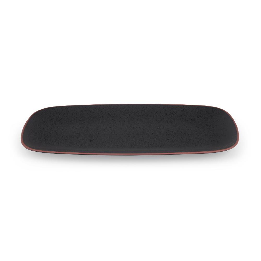 Nambé Taos Soft Rectangular Platter - Onyx