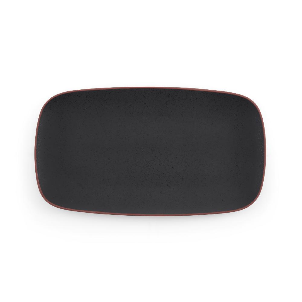 nambé Taos Soft Rectangular Platter - Onyx